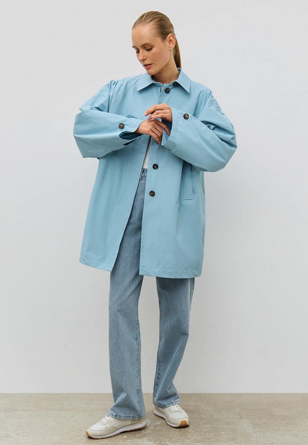 Плащ Baon голубой, размер 46, фото 2