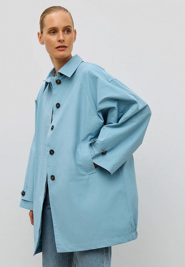 Плащ Baon голубой, размер 46, фото 4