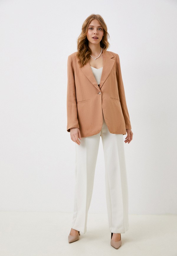 Жакет Tom Tailor коричневый, размер 40, фото 2