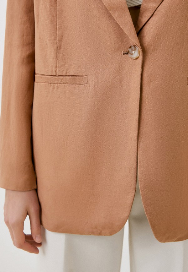 Жакет Tom Tailor коричневый, размер 40, фото 4