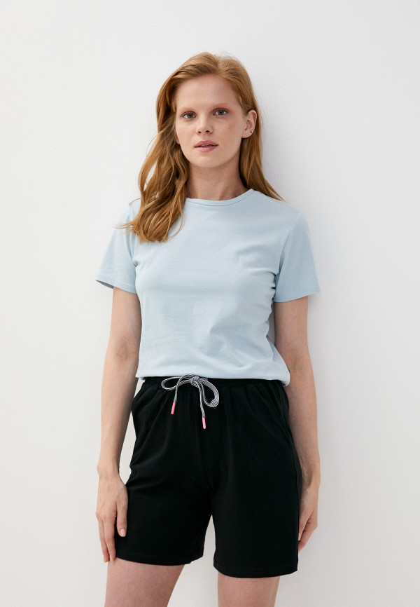 

Футболка Sela, Голубой, EVA SLIM FIT