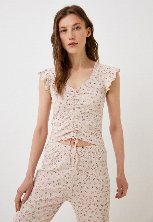 Пижама Indefini бежевый, размер 44, фото 2