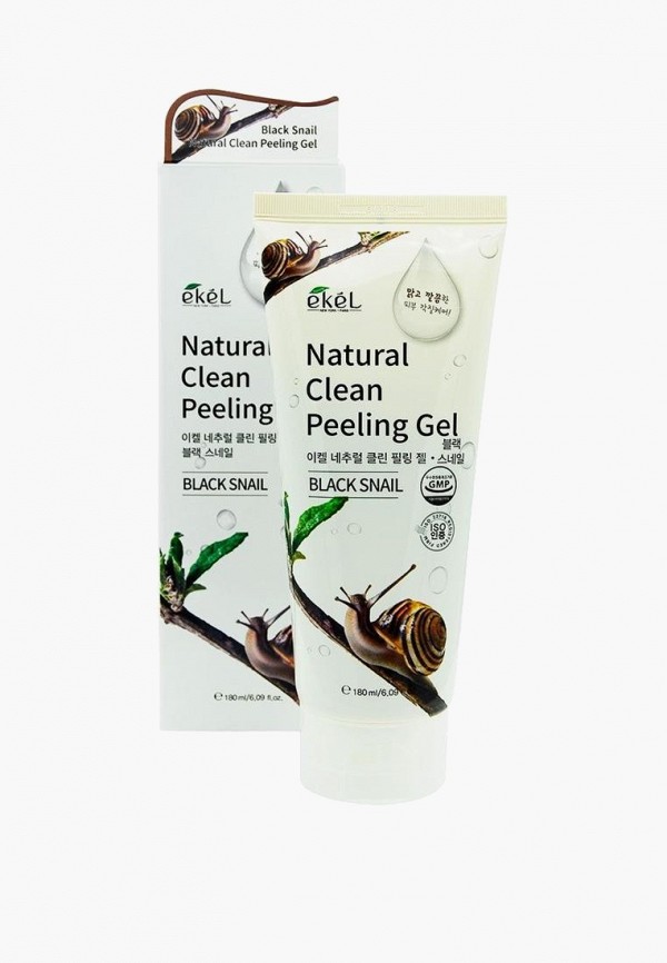 Пилинг для лица Ekel с муцином черной улитки Natural Clean Peeling Gel Black Snail, 180 мл ekel пилинг скатка natural clean peeling gel black snail с экстрактом черной улитки 180 мл