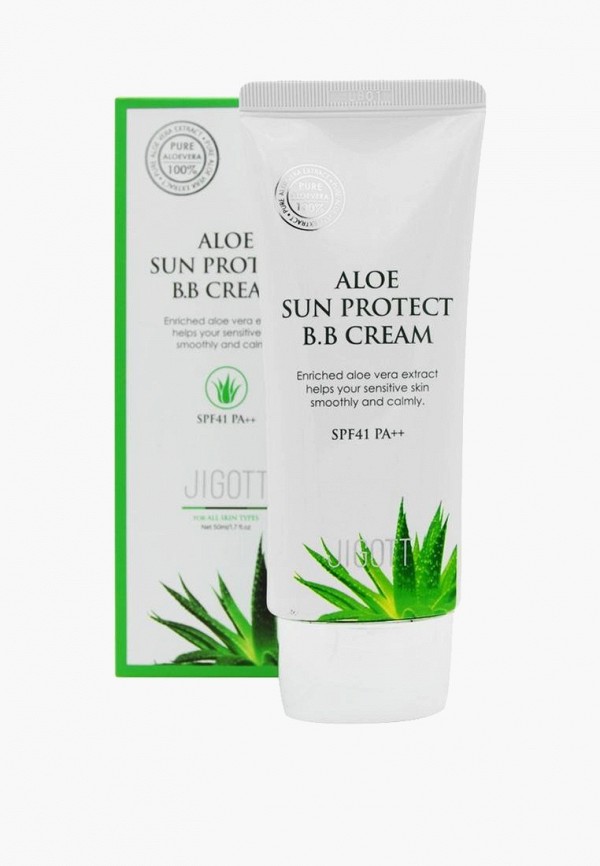 BB-Крем Jigott с экстрактом алоэ Aloe Sun Protect Cream SPF41 Pa++ 50мл jigott вв крем с экстрактом алоэ aloe sun protect bb cream spf41 pa 50 мл