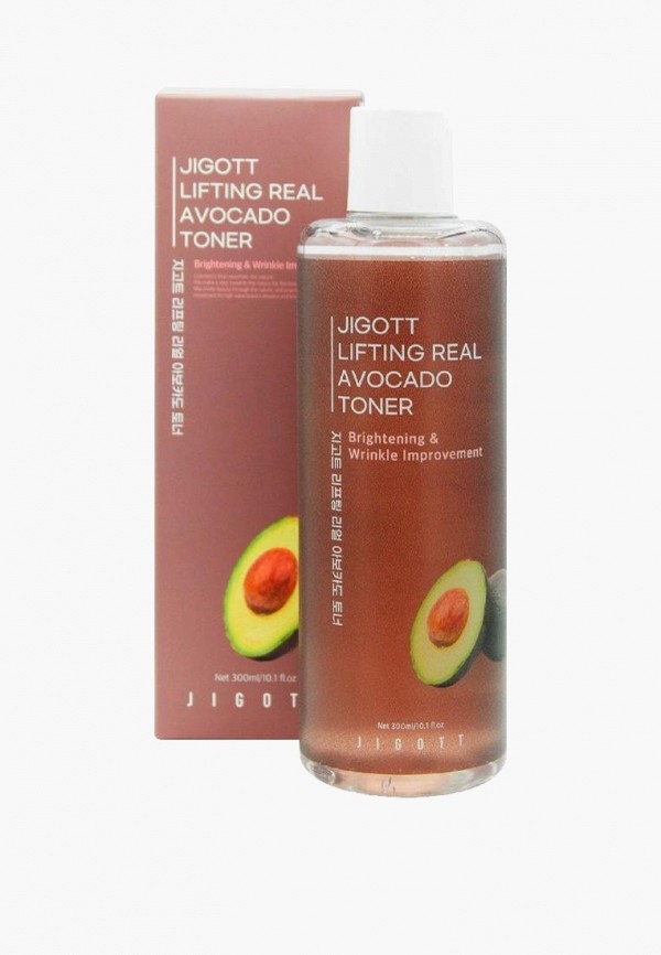 Тонер Jigott с экстрактом авокадо JIGOTT Lifting Real Avocado Toner 300 мл