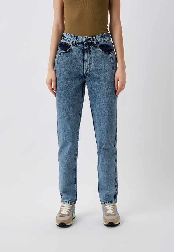 

Джинсы BLCV, Голубой, Marta Moms Slim Distressed Marmor Blue