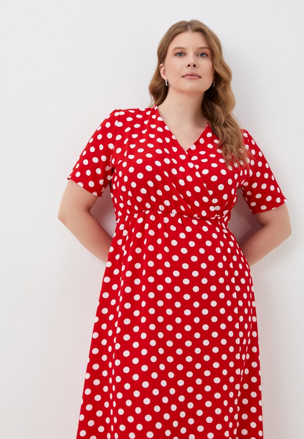 Платье Amandin красный, размер 46, фото 2