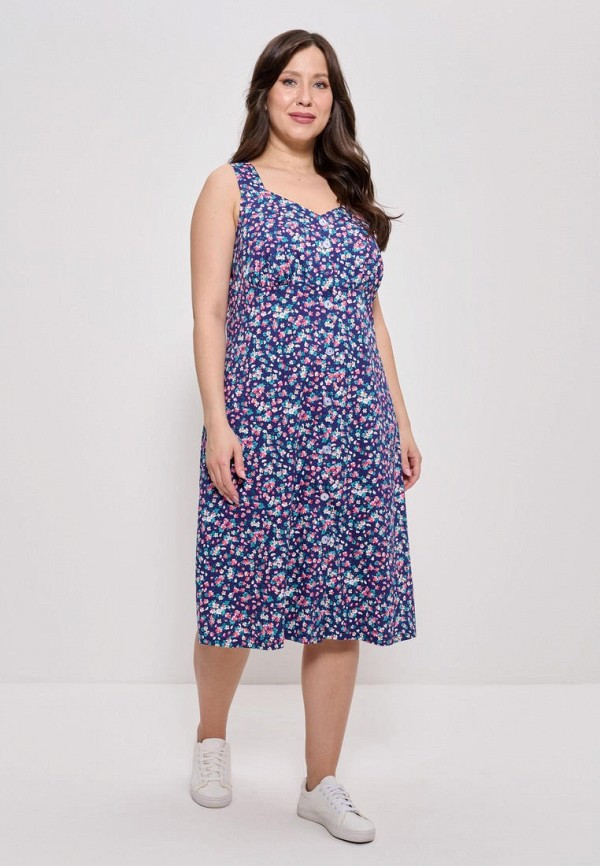 Сарафан Cleo синий, размер 64, фото 4