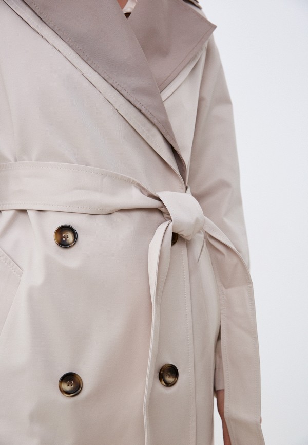 Плащ Tobeone бежевый, размер 44, фото 4