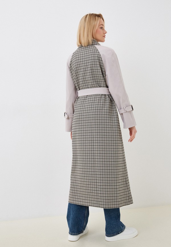 Плащ Tobeone серый, размер 44, фото 3