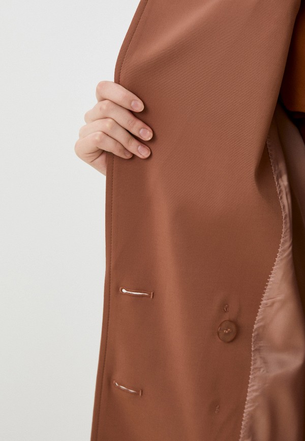 Плащ To Be One коричневый, размер 50, фото 4