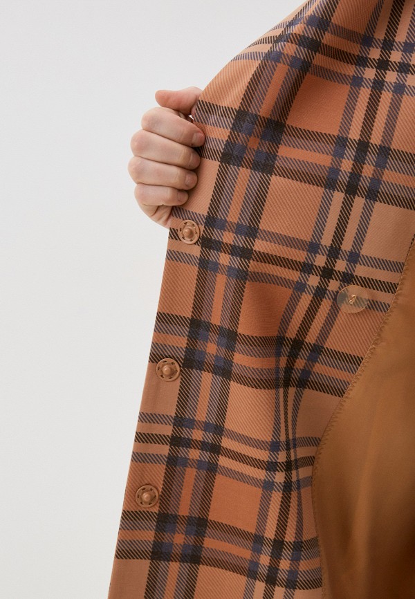 Плащ Tobeone коричневый, размер 44, фото 4