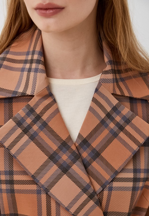 Плащ Tobeone коричневый, размер 44, фото 5