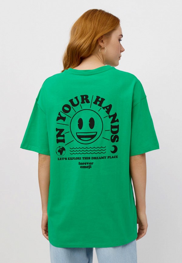 Футболка Modis зеленый, размер 50, фото 3