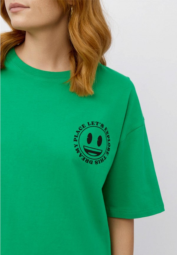 Футболка Modis зеленый, размер 50, фото 4