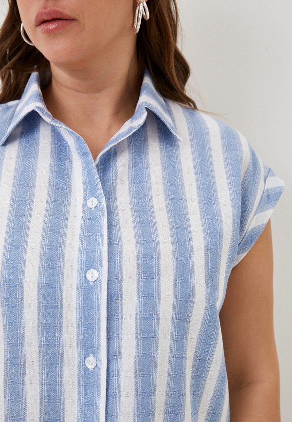 Рубашка Adele Fashion голубой, размер 52, фото 4