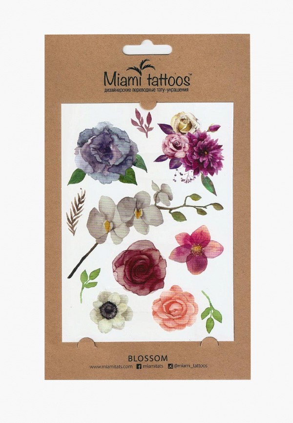 

Временные татуировки Miami Tattoos, Мультиколор, Miami Tattoos MP002XW01OYL