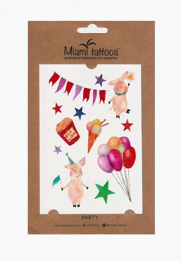 

Временные татуировки Miami Tattoos, Мультиколор, Miami Tattoos MP002XW01OYN