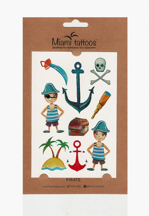 

Временные татуировки Miami Tattoos, Разноцветный