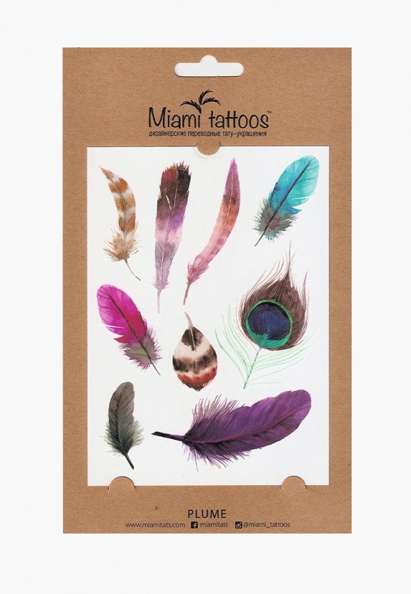 

Временные татуировки Miami Tattoos, Мультиколор, Miami Tattoos MP002XW01OYP