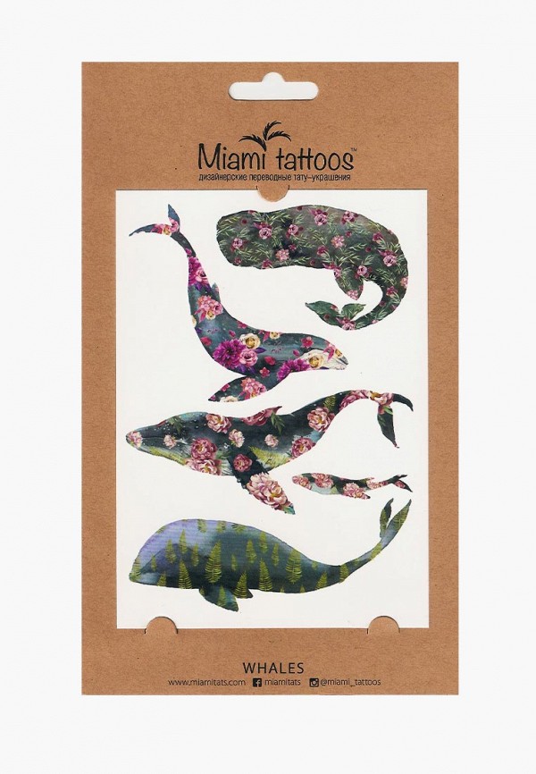 

Временные татуировки Miami Tattoos, Miami Tattoos MP002XW01OYR, Мультиколор