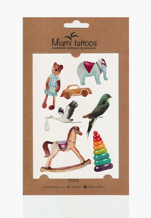 

Временные татуировки Miami Tattoos, Miami Tattoos MP002XW01OZ3, Мультиколор