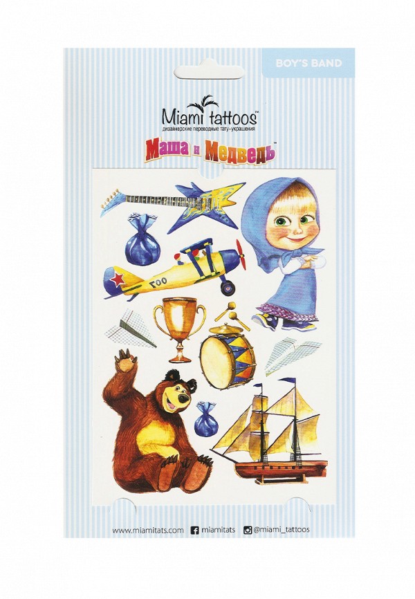 

Временные татуировки Miami Tattoos, Разноцветный