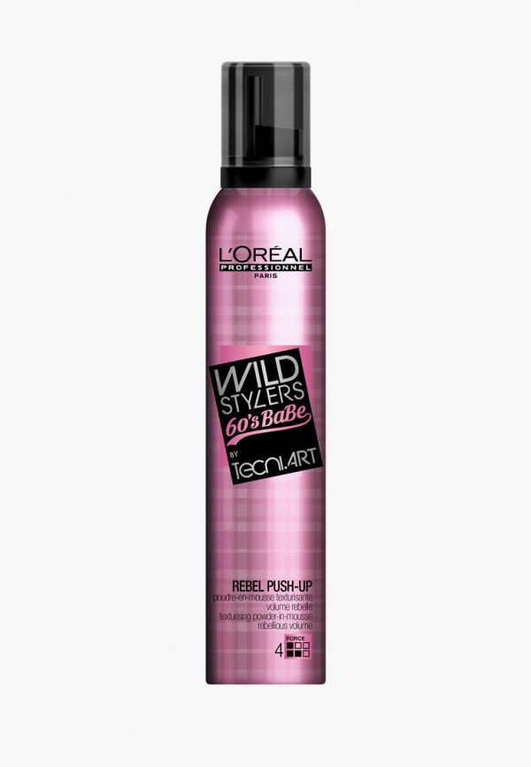

Мусс для волос L'Oreal Professionnel, Разноцветный, Tecni.Art Wild Stylers 60's Babe Rebel Push Up Для создания объемных причесок 250 мл
