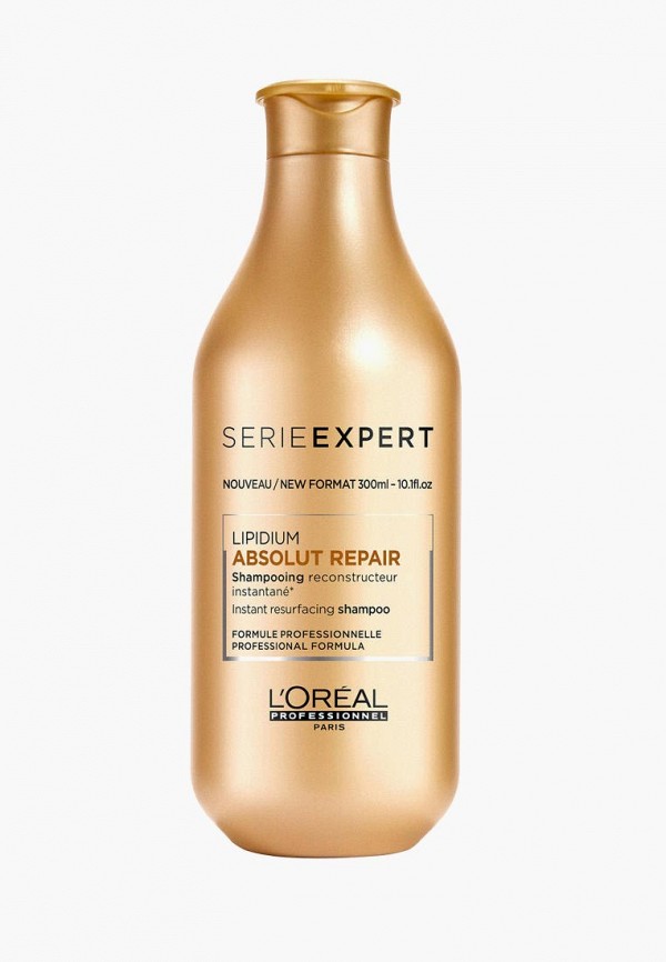 

Шампунь L'Oreal Professionnel, Serie Expert ABSOLUT REPAIR LIPIDIUM Восстанавливающий и укрепляющий 300 мл, Желтый