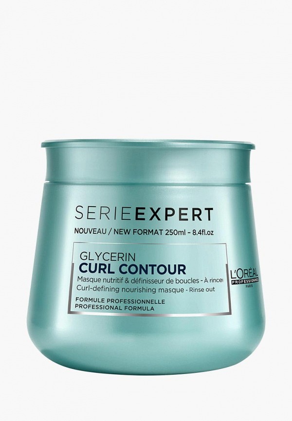 

Маска для волос L'Oreal Professionnel, Бирюзовый, Serie Expert CURL CONTOUR Интенсивно питающая 250 мл