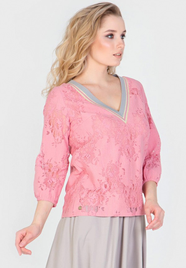 Блуза Filigrana цвет розовый 