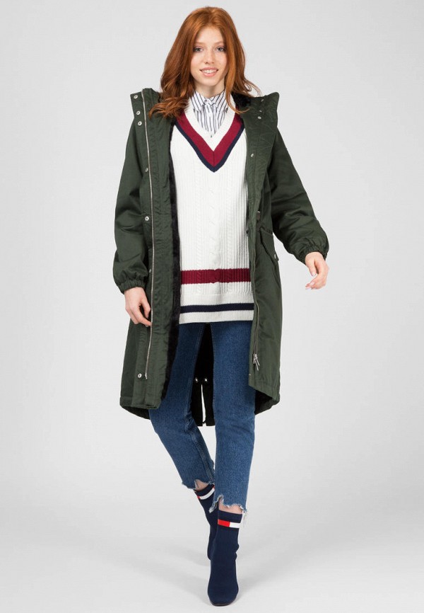 

Парка Tommy Hilfiger, Хаки, Tommy Hilfiger MP002XW01TVM