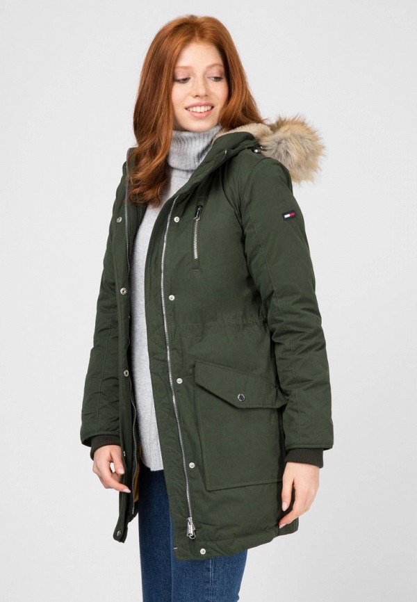 

Пуховик Tommy Hilfiger, Хаки, Tommy Hilfiger MP002XW01TVP