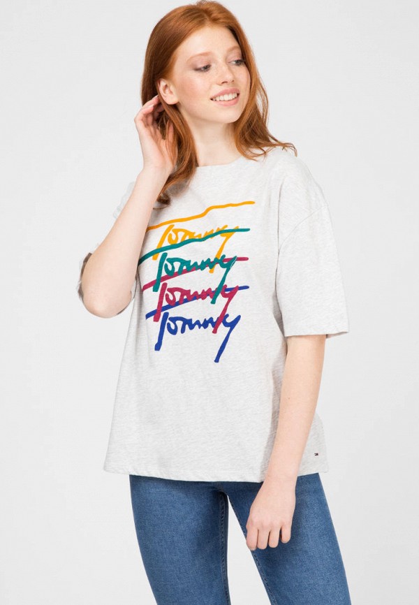 

Футболка Tommy Jeans, Tommy Jeans MP002XW01TVW, Серый