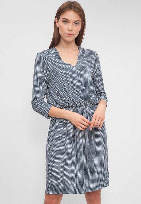 

Платье Tommy Hilfiger, Синий, NOLA WRAP DRESS 3/4 SLV