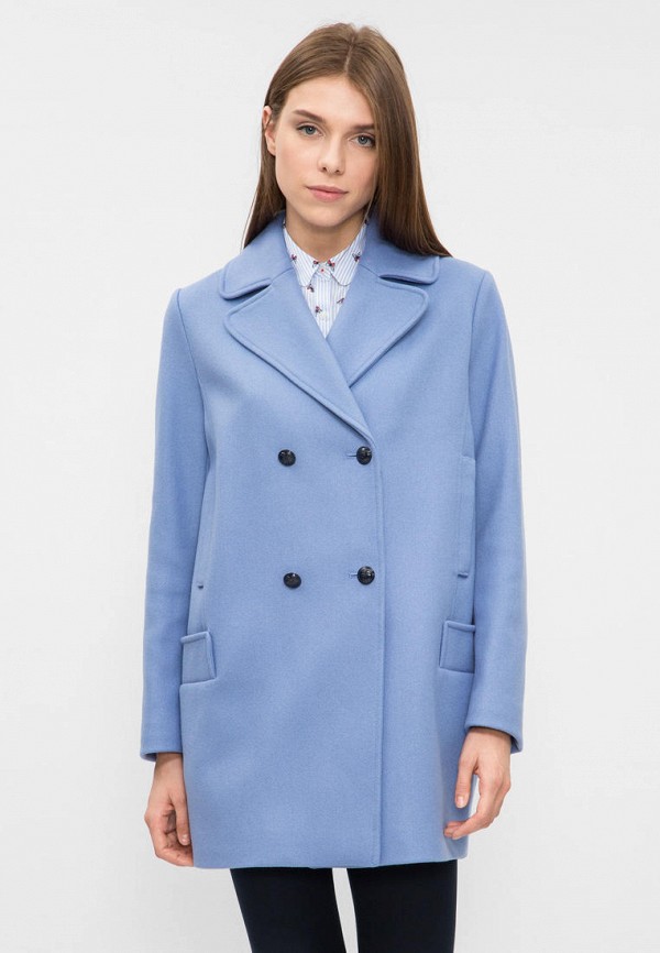 

Пальто Tommy Hilfiger, IKE WOOL BLEND COAT, Голубой
