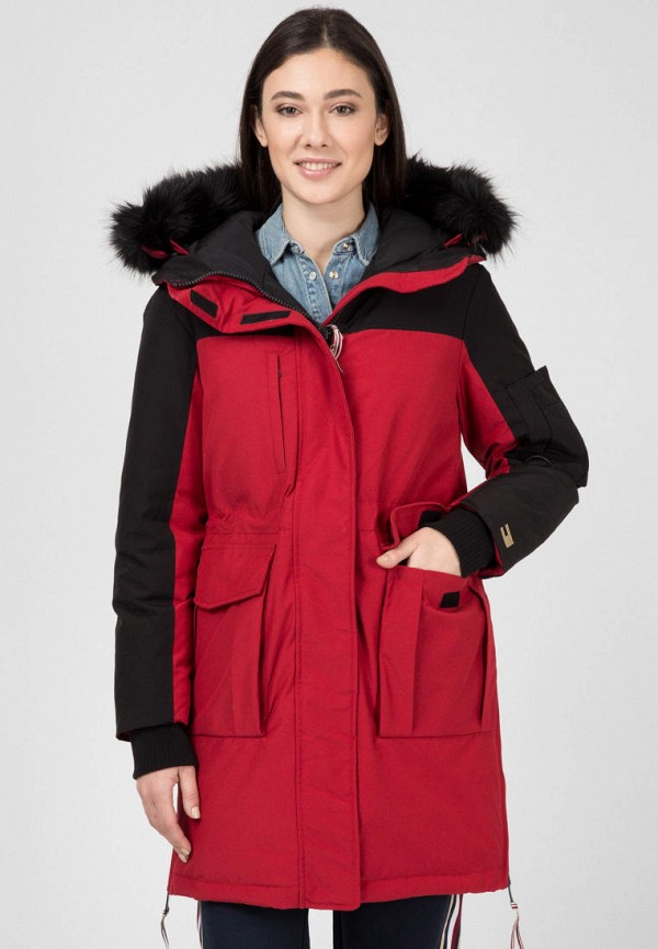 

Куртка утепленная Tommy Hilfiger, Бордовый, ICON COLORBLOCK PARKA