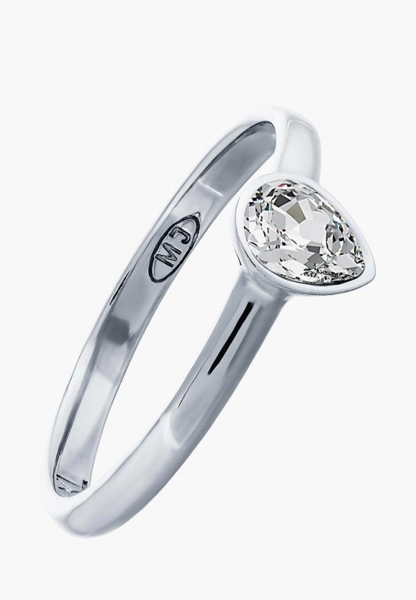 

Кольцо Mademoiselle Jolie Paris, Серебряный, Rosee Rhodium Crystal