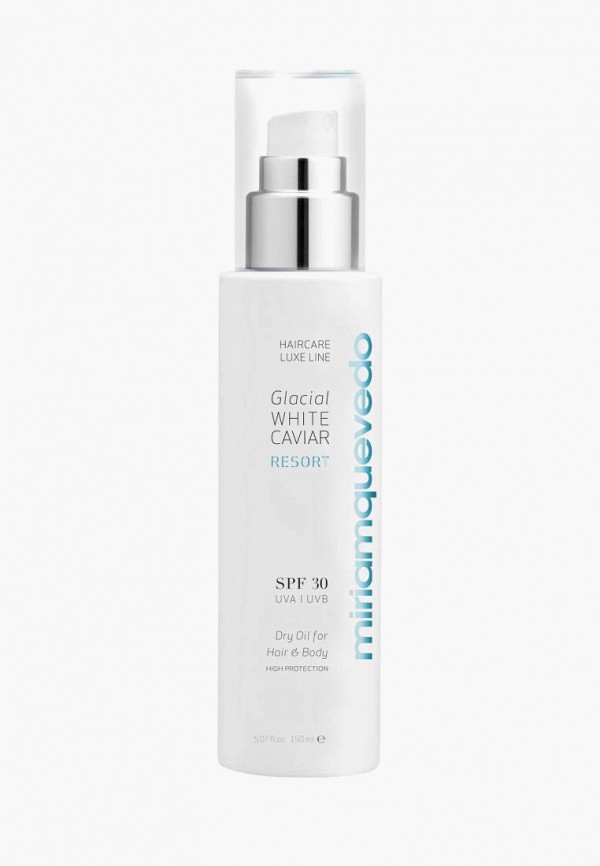 

Масло для волос Miriamquevedo, Glacial White Caviar Resort SPF30 Dry Oil For Hair and Body, 150 мл, Прозрачный