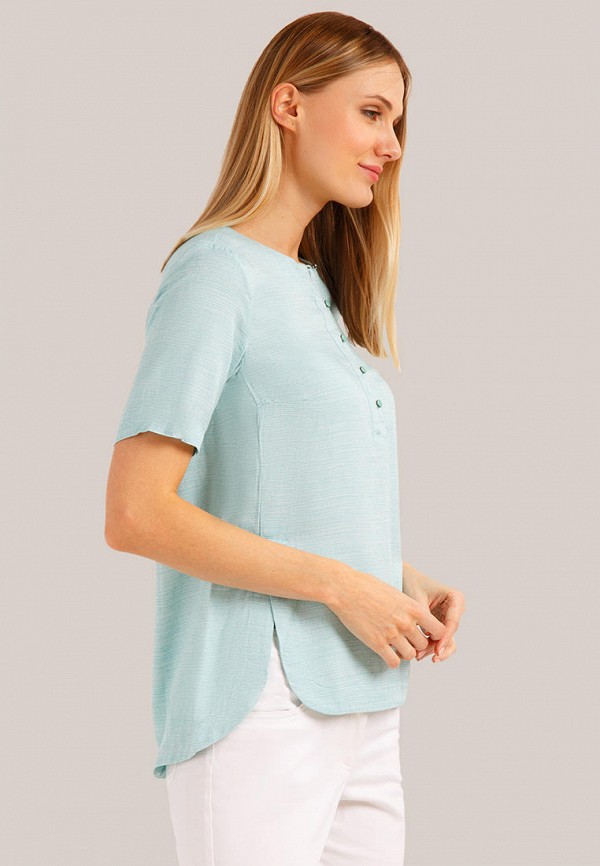 Блуза Finn Flare цвет бирюзовый  Фото 4