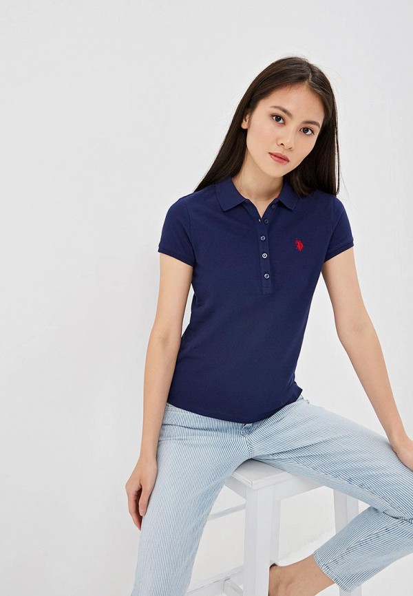 Поло U.S. Polo Assn. цвет синий 