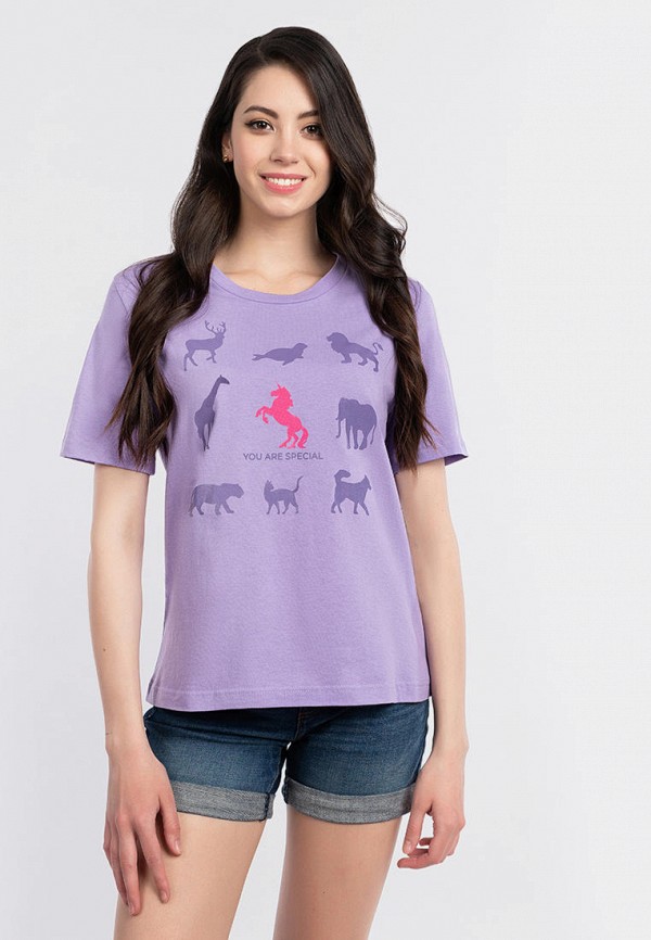 

Футболка Barmariska, Фиолетовый, Единорог