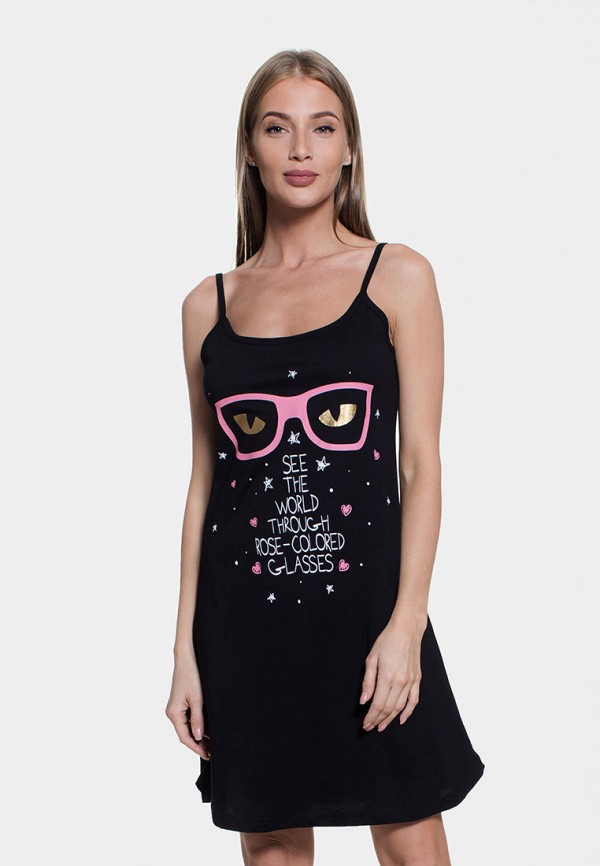 

Сорочка ночная Vienetta, Черный