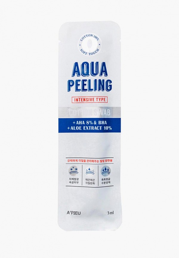 

Пилинг для лица Apieu, Прозрачный, Aqua Peeling Cotton Swab Intensive, 3 мл