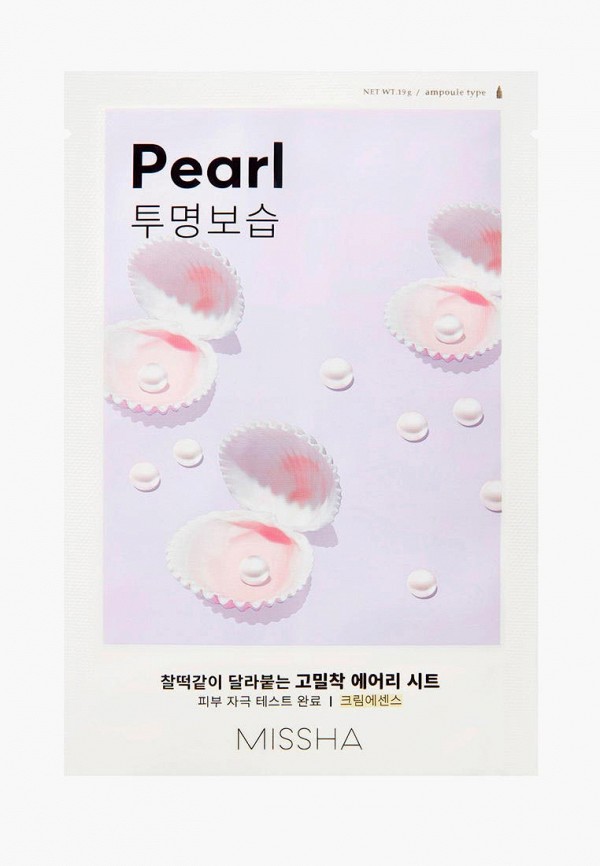 

Маска для лица Missha, Белый, Airy Fit Pearl, 19 г