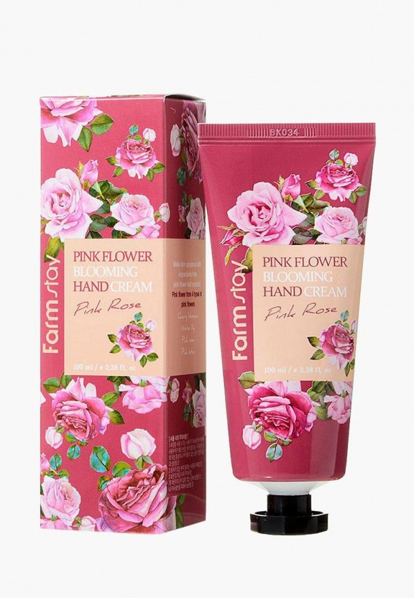 

Крем для рук Farm Stay, Белый, Pink Flower Blooming Hand Cream Pink Rose, 100 мл