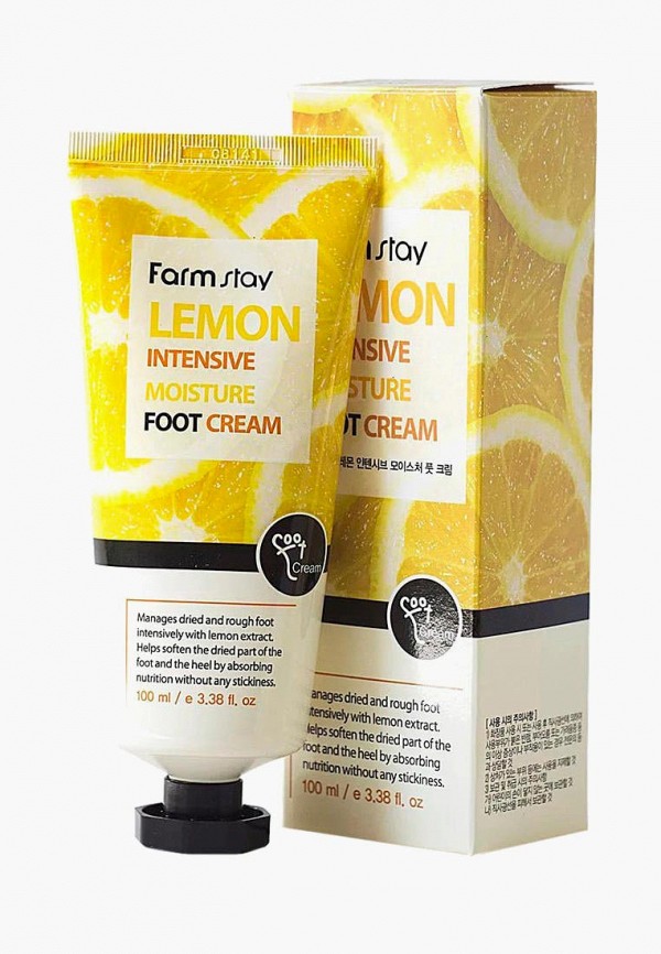 

Крем для ног Farmstay, Белый, Lemon Intensive Moisture Foot Cream, 100 мл