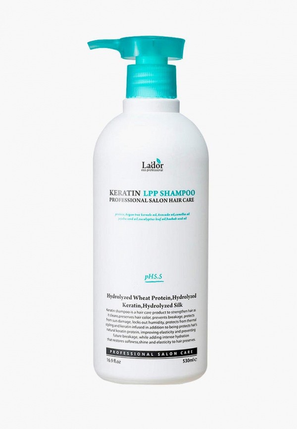 

Шампунь Lador, Белый, Keratin LPP Shampoo, 530 мл