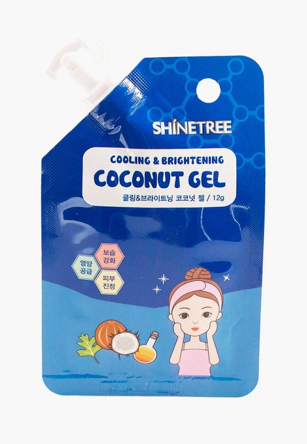 

Гель для лица Shinetree, Прозрачный, Soft Coconut Gel, 12 мл