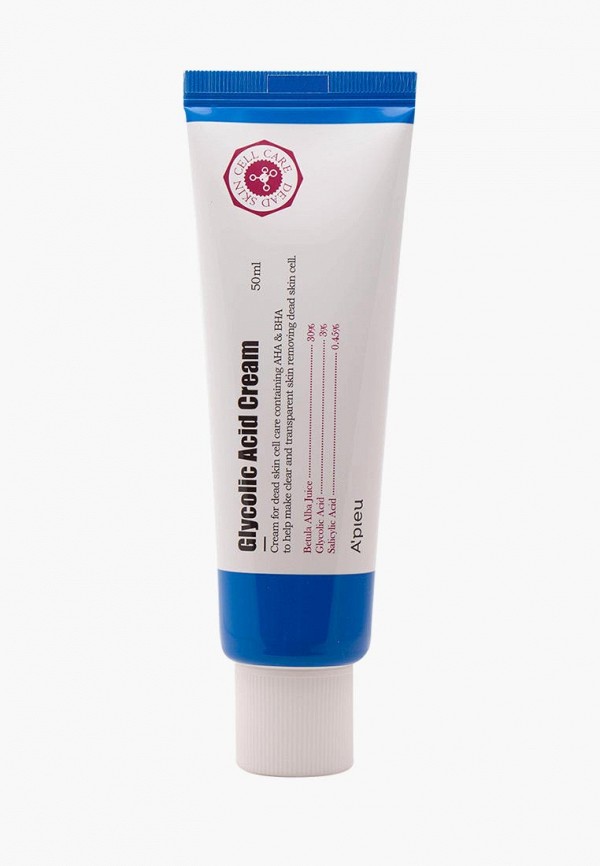 

Крем для лица Apieu, Белый, Glycolic Acid Cream, 50 мл